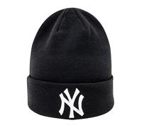 Strickmütze NEW ERA "NEW YORK YANKEES", Damen, schwarz-weiß (schwarz, weiß), Strick, Kunstfaser, unifarben, Mützen Strickmütze (78493109-0) schwarz, weiß