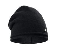 Strickmütze PEARLWOOD "CODY", Damen, schwarz, Feinstrick, Materialmix, unifarben, Mützen Strickmütze, Feinstrick, Temperaturregulierend (33184155-0) schwarz