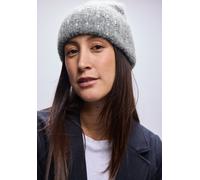 Street One Frauen Beanie mit Pailletten in Grau, Gr: One size