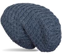 Strickmütze STYLEBREAKER "Grobstrick Beanie Mütze", Damen, blau, Obermaterial: 10% Viskose CV. 80% Polyacryl PAN. 10% Wolle WO., Modisch, Mützen Strickmütze (21127543-0) blau