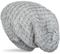 Strickmütze STYLEBREAKER "Grobstrick Beanie Mütze", Damen, grau (hellgrau), Obermaterial: 10% Viskose CV. 80% Polyacryl PAN. 10% Wolle WO., Modisch, Mützen Strickmütze (95528441-0) hellgrau