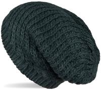 Strickmütze STYLEBREAKER "Grobstrick Beanie Mütze", Damen, grün (dunkelgrün), Obermaterial: 10% Viskose CV. 80% Polyacryl PAN. 10% Wolle WO., Modisch, Mützen Strickmütze (21883967-0) dunkelgrün