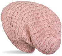 Strickmütze STYLEBREAKER "Grobstrick Beanie Mütze", Damen, rosa (altrose), Obermaterial: 10% Viskose CV. 80% Polyacryl PAN. 10% Wolle WO., Modisch, Mützen Strickmütze (70197303-0) altrose