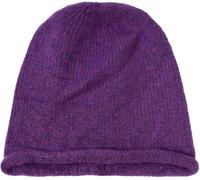 Strickmütze STYLEBREAKER "Oversize Strickbeanie mit Rollrand", Damen, lila (violett), Obermaterial: 4% Elasthan EL. 30% Polyacryl PAN. 66% Polyester PES., Modisch, Mützen Strickmütze (94987748-0) viol