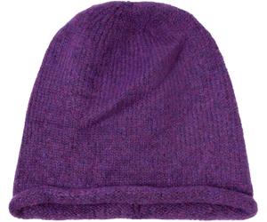 Strickmütze STYLEBREAKER "Oversize Strickbeanie mit Rollrand", Damen, lila (violett), Obermaterial: 4% Elasthan EL. 30% Polyacryl PAN. 66% Polyester PES., Modisch, Mützen Strickmütze (94987748-0) viol