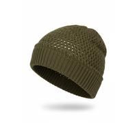 Strickmütze STYLEBREAKER "Strick Beanie Mütze mit Loch Muster", Damen, grün (oliv), Obermaterial: 100% Viskose CV., Modisch, Mützen Strickmütze (33895536-0) oliv