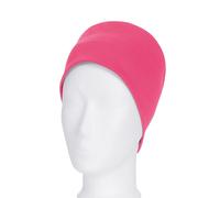 Strickmütze TRIGEMA "TRIGEMA Soft-Cap aus Viskose", Jungen, Gr. 900, rosa (flamingo), Kunstfaser, Mützen Strickmütze (96627240-0) flamingo