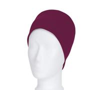Strickmütze TRIGEMA "TRIGEMA Soft-Cap aus Viskose", Mädchen, Gr. 900, rot (sangria), Kunstfaser, Mützen Strickmütze (98706911-0) sangria