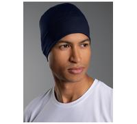 Strickmütze TRIGEMA "TRIGEMA Soft-Cap", Herren, Gr. 900, blau (navy), Baumwollmischung, Mützen Strickmütze (22584657-0) navy