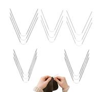 Stricknadeln für Socken, 15 Stück Rundstricknadeln Set 2mm/2.5mm/3mm/3.5mm/4mm, Edelstahl Sockenstricknadeln, Strumpfstricknadeln für Socken, Handschuhe, Mützen, Strick Zubehör