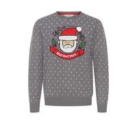 Strickpullover 11 PROJECT "Strickjacke PRJulius", Herren, Gr. M, grau (stone mix), Obermaterial: 100% Polyacryl PAN., Casual, normal, Strickjacken Weihnachtspullover Rundhalspullover (97742359-M) ston