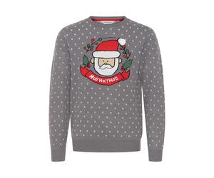 Strickpullover 11 PROJECT "Strickjacke PRJulius", Herren, Gr. M, grau (stone mix), Obermaterial: 100% Polyacryl PAN., Strickjacken Weihnachtspullover Rundhalspullover (97742359-M) stone mix