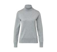 Strickpullover S.OLIVER BLACK LABEL, Damen, Gr. 36, grau, Strick, Obermaterial: 71% Viskose, 29% Polyester, unifarben, slim fit taillenbedeckt, ohne Ausschnitt, Rippbündchen, Pullover Strickpullover,