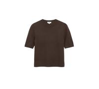 s.Oliver Rundhalspullover Damen Feinstrick 72% Viskose, 28% Polyester Braun Gr. 38