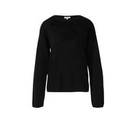 Pullover mit dekorativem Strickmuster 40 schwarz 2173393.9999.40