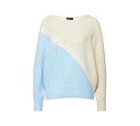 Feinstrickpullover mit Fledermausärmeln 42 blau|creme 2179577.51X2.42