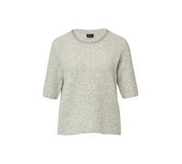 s.Oliver Softer Kurzarm-Pullover aus Wollmix mit Schmuck-Detail