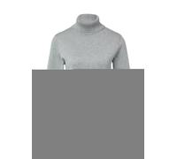 Strickpullover S.OLIVER BLACK LABEL, Damen, Gr. 46, grau, Strick, Obermaterial: 71% Viskose, 29% Polyester, unifarben, slim fit taillenbedeckt, ohne Ausschnitt, Rippbündchen, Pullover, mit Rollkragen