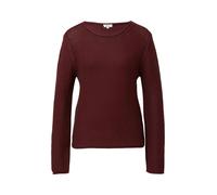 s.Oliver Strickpullover im Slim Fit mit Rollkanten Rot Größe 46