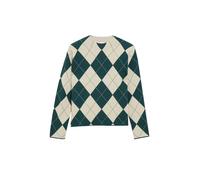 comma - Strickpullover grün/beige - Gr. - 46