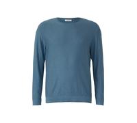 Strickpullover mit Flammgarnstruktur und Rollkante 5XL petrol 2179493.6244.5XL