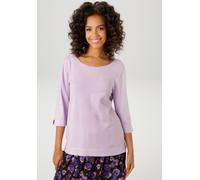 Strickpullover ANISTON CASUAL, Damen, Gr. 40, lila (flieder), Feinstrick, Obermaterial: 80% Viskose, 20% Nylon, unifarben, figurumspielend hüftlang, Rundhals, Bündchen mit Schlitz, Pullover Strickpull