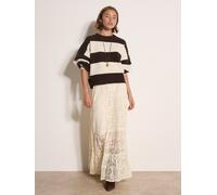 Strickpullover APRICOT "Oversize-Pullover", Damen, Gr. M (38), braun, gestrickt, , Modisch, figurumspielend Normale Länge, Rundhals, Puffärmel Gerippte Ärmelbündchen, Pullover Strickpullover, mit Stre