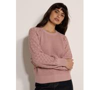 Strickpullover APRICOT "Pullover", Damen, Gr. XL (42), rosa (pink), Strick, Obermaterial: 59% Baumwolle CO. 41% Polyacryl PAN., uni, kurz, Gerippt, Pullover Strickpullover, in unifarben (75473312-42) 