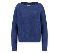 Strickpullover aus Alpaka-Mix mit U-Boot-Ausschnitt AURA BLUE / S