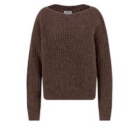 Strickpullover aus Alpaka-Mix mit U-Boot-Ausschnitt CHOCOLATE / 3XL