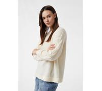 Strickpullover aus Alpakamix mit Zopfmuster am Ärmel XL creme 2173179.0403.XL