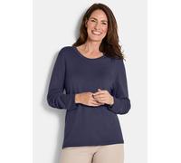 Strickpullover aus Baumwolle und Viskose blau 19