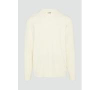 Strickpullover aus Baumwollmix in samtiger Optik M creme 2153104.0510.M