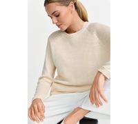 Strickpullover aus Baumwollmix L caffee latte