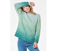 Strickpullover GOLDNER "Strickpullover", Damen, Gr. 50, blau (petrol, gemustert), Obermaterial: 60% Polyester PES. 30% Polyamid PA. 10% Wolle WO., Tubular, Pullover Strickpullover, Flauschiger Wollflo