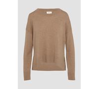 Strickpullover aus Kaschmirmix mit seitlichen Schlitzen 34 braun 2163615.84W5.34