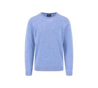 Strickpullover aus reiner Wolle mit Rundhalsausschnitt crystal blue / 3XL