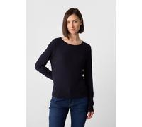 Strickpullover aus Viskosemix mit Zopfmuster blau 38