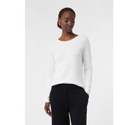 Strickpullover aus Viskosemix mit Zopfmuster weiß 34