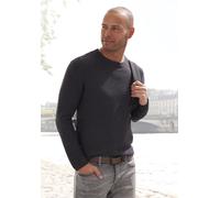 Strickpullover AUTHENTIC LE JOGGER, Damen, Gr. L (52/54), anthrazit, meliert, Strick, Obermaterial: 100% Baumwolle, unifarben, regular fit normal, Rundhals, Bündchen, Pullover Strickpullover (43433741