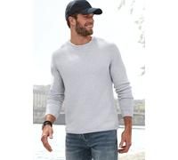 Strickpullover AUTHENTIC LE JOGGER, Damen, Gr. XL (56/58), hellgrau, meliert, Strick, Obermaterial: 100% Baumwolle, unifarben, regular fit normal, Rundhals, Bündchen, Pullover Strickpullover (74011530