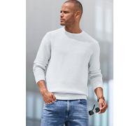 Strickpullover AUTHENTIC LE JOGGER, Herren, Gr. S (44/46), grau (hellgrau, meliert), Strick, Obermaterial: 100% Baumwolle, unifarben, regular fit normal, Rundhals, Bündchen, Pullover Strickpullover, m