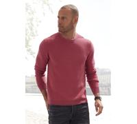 Strickpullover AUTHENTIC LE JOGGER, Herren, Gr. XL (56/58), rot (rot, meliert), Strick, Obermaterial: 100% Baumwolle, unifarben, regular fit normal, Rundhals, Bündchen, Pullover Strickpullover, mit Do