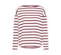 Strickpullover B.YOUNG "Damen Langarm BYRAMSI", Damen, Gr. S, lila (fig stripe), Obermaterial: 100% Baumwolle CO., Pullover Strickpullover (64041441-S) fig stripe