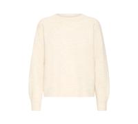 Strickpullover B.YOUNG "Langarm BYMONNA", Damen, Gr. XL, blau (birch melange), Obermaterial: 51% Polyacryl PAN. 28% Polyester PES. 18% Alpaka WP. 3% Elasthan EL., Pullover Strickpullover (95004603-XL)