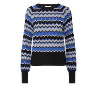 Strickpullover B.YOUNG "Strickpullover BYMMORLA", Damen, Gr. M, blau (blau quartz mix), Obermaterial: 70% Viskose LENZING ECOVERO CV LenzEcov. 30% Polyamid PA., Pullover Strickpullover (35411013-M) bl