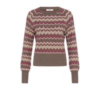 Strickpullover B.YOUNG "Strickpullover BYMMORLA", Damen, Gr. XL, bunt (roan rouge mix), Obermaterial: 70% Viskose LENZING ECOVERO CV LenzEcov. 30% Polyamid PA., Pullover Strickpullover (42984244-XL) r