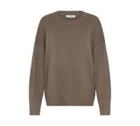 Strickpullover B.YOUNG "Strickpullover BYMMORLA", Damen, Gr. XXL, braun (walnut melange), Obermaterial: 70% Viskose LENZING ECOVERO CV LenzEcov. 30% Polyamid PA., Pullover Strickpullover (17662405-XXL