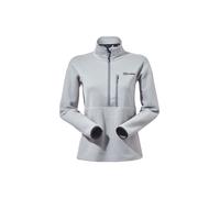 Strickpullover BERGHAUS "Berghaus Fleece", Damen, Gr. M, grau (harbour mist), Obermaterial: 100% Polyester PES., uni, relaxed fit, Rundhals, Pullover Strickpullover, in Hochwertiger Qualität (56844261