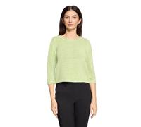 Strickpullover BETTY BARCLAY "Damen mit 3/4 Arm", Damen, Gr. 36, foam grün, Strick, Obermaterial: 65% Polyacryl, 35% Polyamid, Basic, gerade normal, Rundhals, Pullover Strickpullover (99549620-36) foa